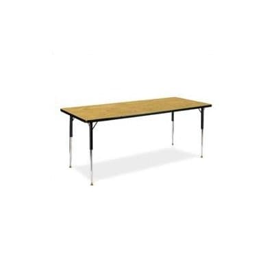4000 Series 36" x 30" Rectangular Activity Table Color: Grey Nebula, Glides: Steel Glides Not Included