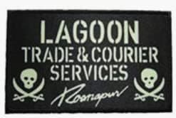 Black Lagoon Trade Courier Service Printed Patch Backer for Hook & Loop Morale Patches Tactical Military Badge