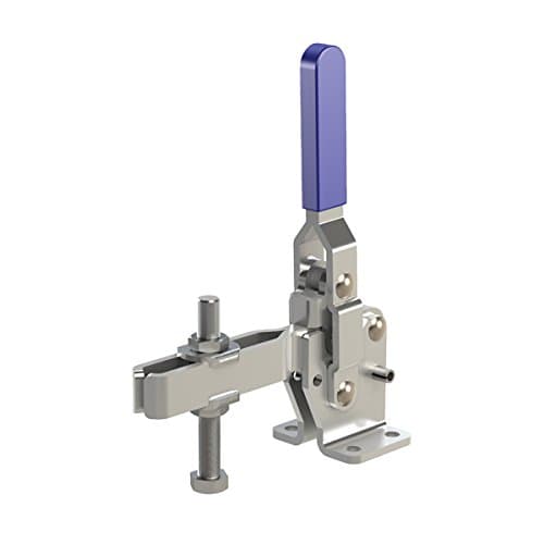Clamp-Rite 11471CR Vertical Handle Toggle Clamp, Flanged Based, U-Bar, 1000 lb Holding Capacity