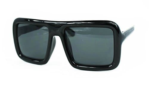 Oversized Square Hipster Thick Frame Unisex Rectangular Sunglasses