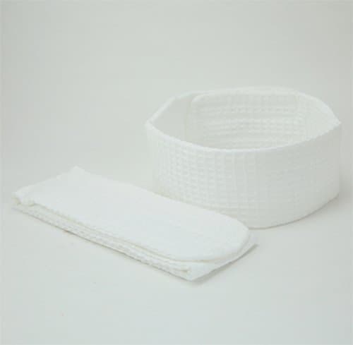 Basic Waffle Headband - White Color