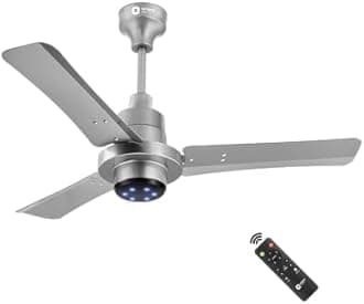 Orient Electric I Tome Pro 900 mm BLDC Ceiling Fan with Remote | BEE 5-star rated Energy Saving Fan | 3-year warranty by Orient | (Space Grey)