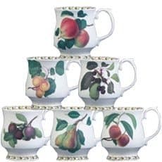 RHS Ent Hookers Fruit Stacker Assorted Mug, Multi-Colour, 220 ml