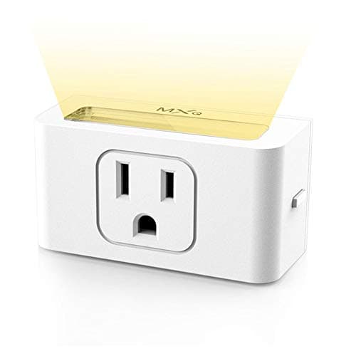 MXQ Wifi Smart Mini Plug with 1W led lighting work for Alexa and google home