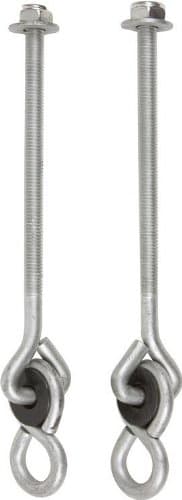 Swing Set Stuff 6" x 3/8" Nylon Bushing Swing Hanger (Pair) with SSS Logo Sticker