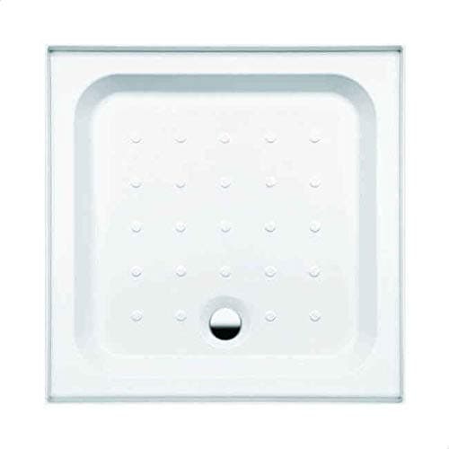 Coram Waterguard Acrylic Capped Adjustable Coratech Riser Square 760 x 760mm White Shower Tray 3 Upstand YD763WHI Chrome Waste