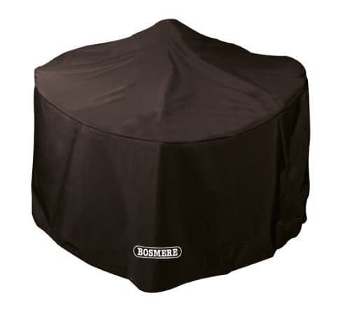 Bosmere Protector 6000 Storm Black Round Fire Pit Cover, Large - Black, D765