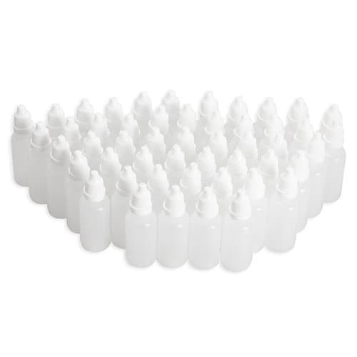 Sonline 50pcs Empty Plastic Squeezable Dropper Bottles (5ml)