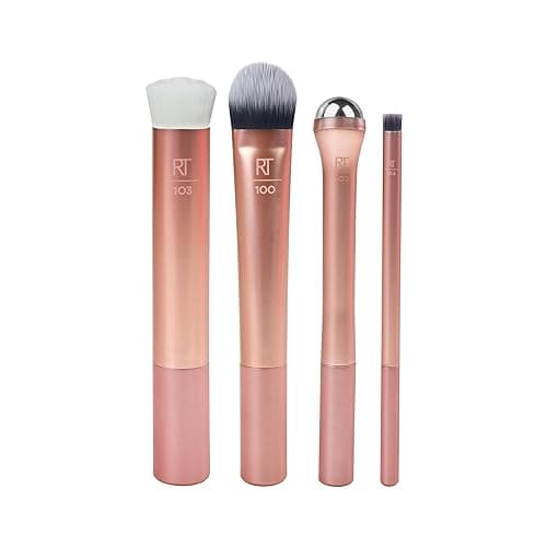 Real Techniques Prep and Prime Makeup Brush Set - Multicolor