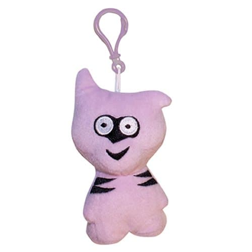 Crazy Bones Misha 4 inch Plush Keyring Clipper with 2 Free