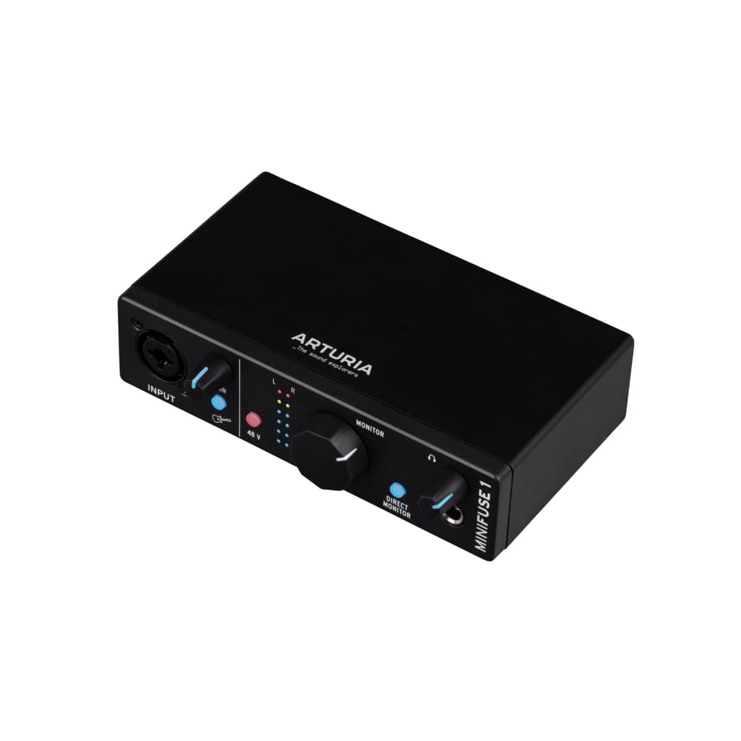MiniFuse 1 - Compact USB Audio Interface with Creative Software for Recording, Production, Podcasting, Guitar - Black