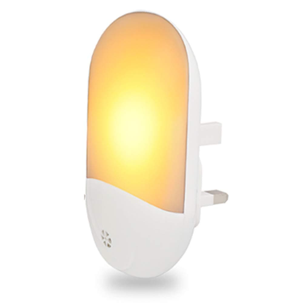Plug-in Night Light,KWOW Wall Light with Auto Dusk to Dawn Sensor,Energy Efficient and Compact, Great for Kid's Room, Bedroom, Bathroom, Hallway, Stairways, or Any Dark Room(Warm White)