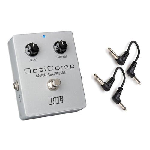 BBE OptiComp Optical Compressor Pedal OC-5 w/ 2x 6" Patch Cables BRAND NEW