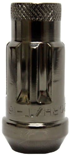 33002T Titanium Chrome 14mm x 1.5" Thread Size Locking Lug Nut, (Set of 4)