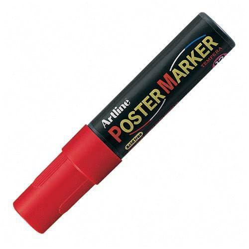 Artline Poster Marker, Chisel, 12mm, Red
