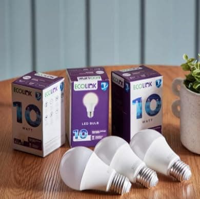 Ecolink 10W E27 Warm White LED Bulb Single Piece