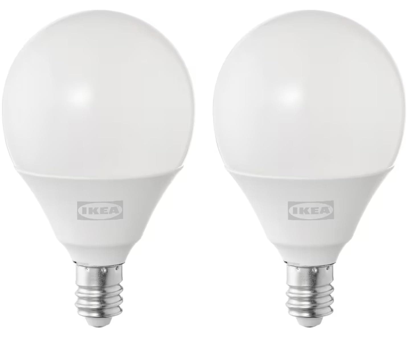 Ikea E12 400 Lumen LED Light Bulb 5 Watt - Pack of 2