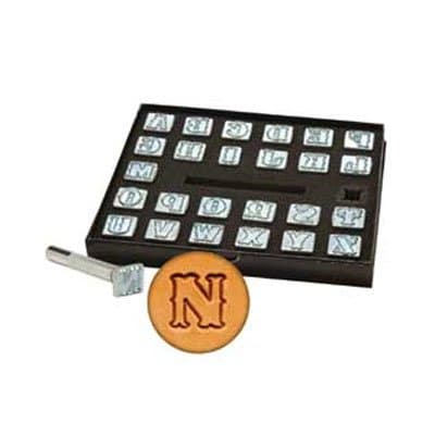 Realeather 3/4" Stamp Alphabet Set