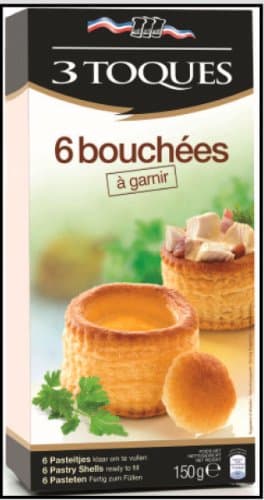 Les 3 Toques Pastry Shells - 6 shells - 5.29 oz