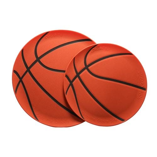 Safe Grabs: Multi-Purpose Silicone Original Microwave Mat as Seen on Shark Tank | Splatter Guard, Trivet, Hot Pad, Pot Holder, Minimize Mess (BPA Free, Heat Resistant, Dishwasher Safe), (Basketbal)