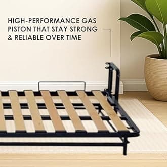 Wallbedking - Murphy Bed - Murphy Bed Twin - Folding Bed - Horizontal - 36" x 75" - Classic