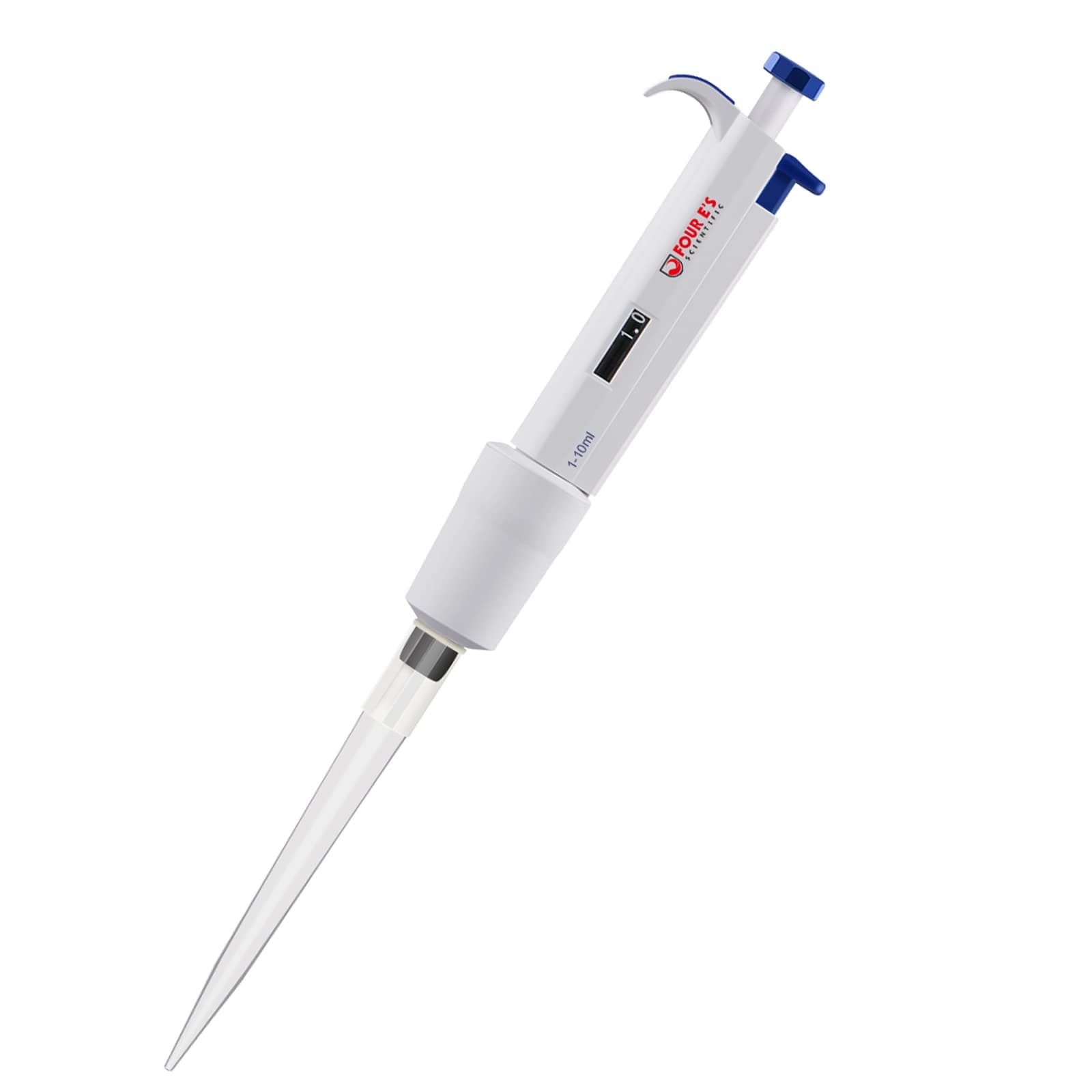 FOUR E'S SCIENTIFIC 1-10ml High-Accurate Single-Channel Manual Adjustable Variable Volume Pipettes