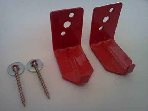 2 - Universal Fire Extinguisher Wall Hook, Mount, Bracket, Hanger for 15 to 20 Lb. Extinguisher - Free Screws & WASHERS Included