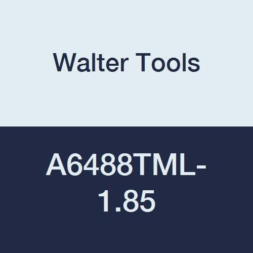 Walter Tools A6488TML-1.85 Alpha 4 Plus Micro 1.85 mm Solid Carbide Micro Coolant Through Drill, 17 mm Length of Cut, 14.8 mm Maximum Cut Depth, 20 mm Extension Length, 68 mm Overall Length