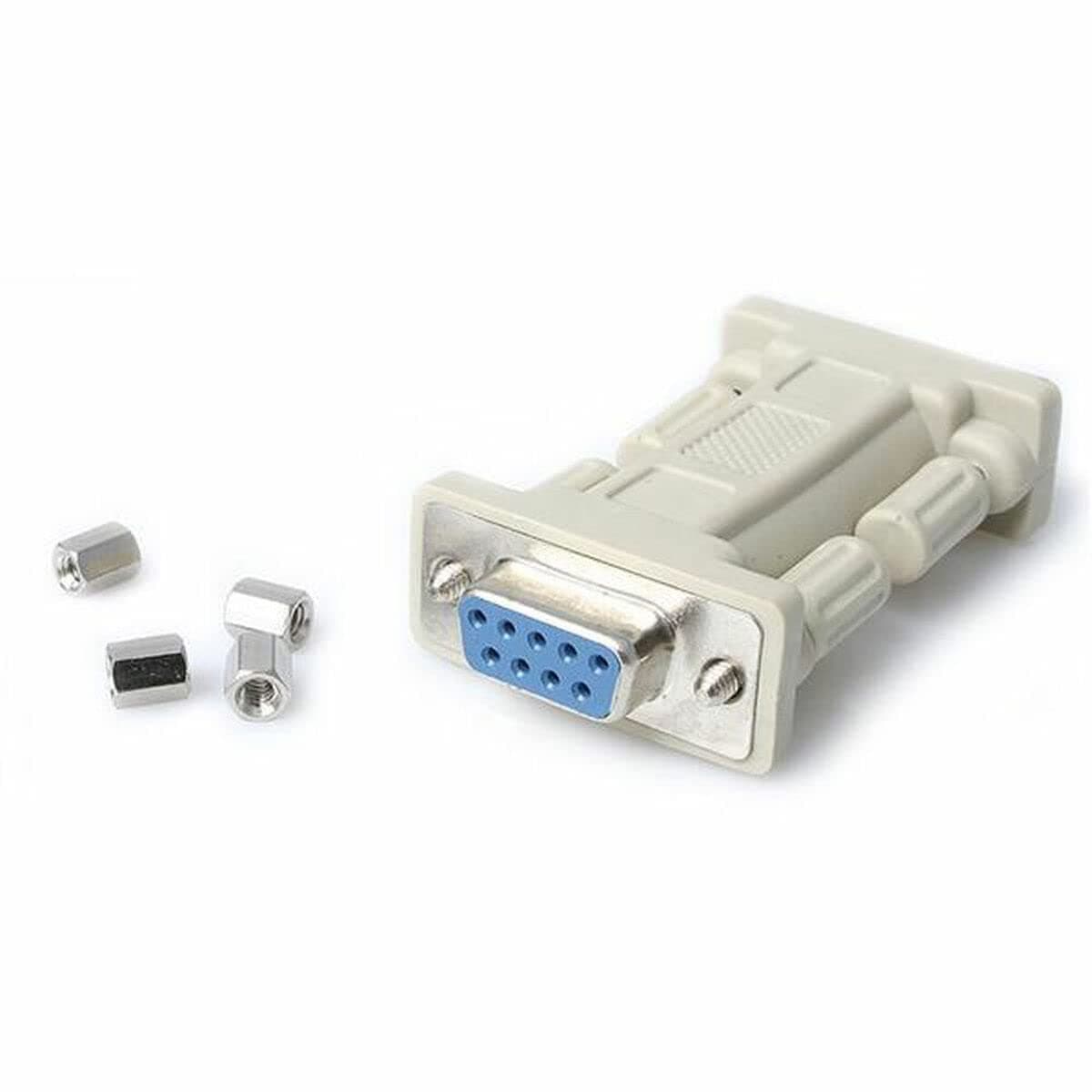 StarTech.com NM9FF DB9 RS232 Serial Null Modem Adapter, F/F, Null Modem Adapter, DB-9 (F) to DB-9 (F), White
