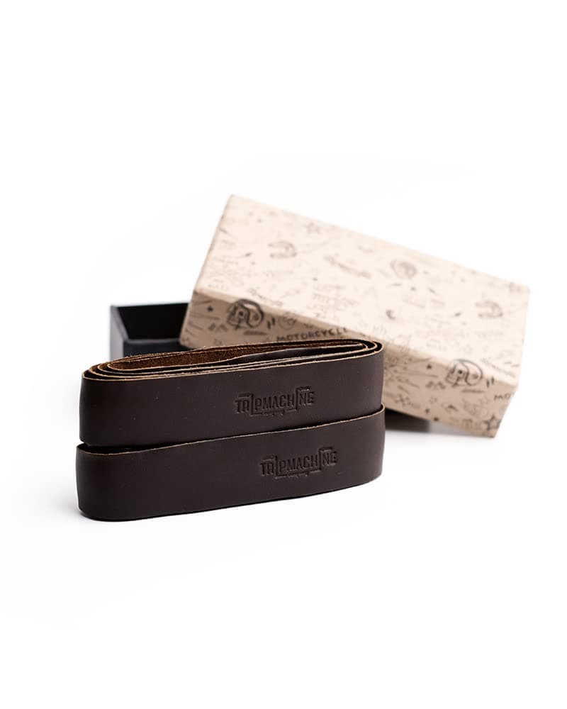 Trip Machine Company TRIPMACHINE Leather Grips Wrap Caffeine