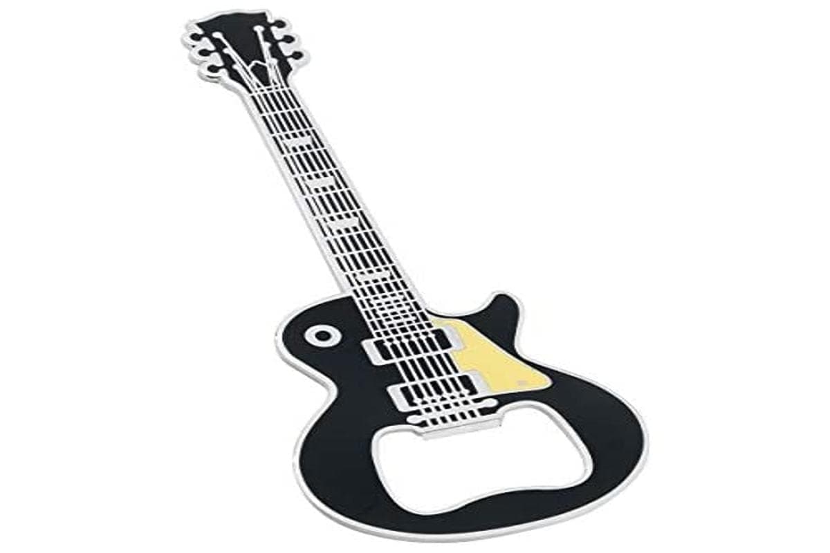 Guitar Bottle Opener Black