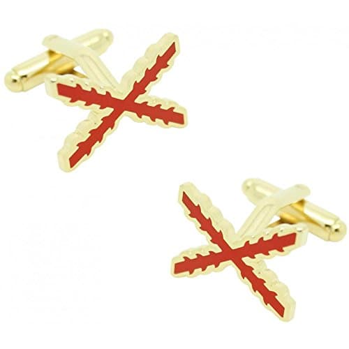 MasGemelos - Aspas de Borgoña Flag Cufflinks