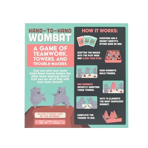 Exploding Kittens Hand to Hand Wombat Card Game by Fun Family Card Games for Adults Teens & Kids - Fun Party Games, 3-6 Players