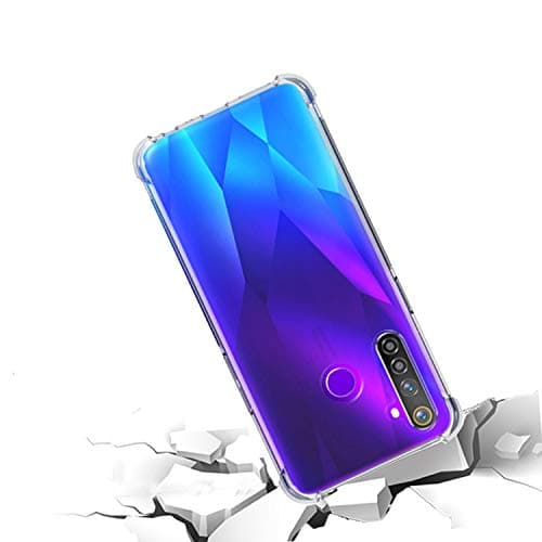 VALUEACTIVE Accessories For All Protective Anti Shockproof Back Cover Case for Realme 5/5s/5i (Transparent)