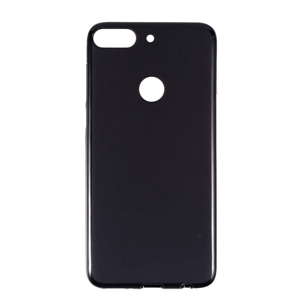 HTC Desire 12 Plus Case, Scratch Resistant Soft TPU Back Cover Shockproof Silicone Gel Rubber Bumper Anti-Fingerprints Full-Body Protective Case Cover for HTC Desire 12+ (Black)