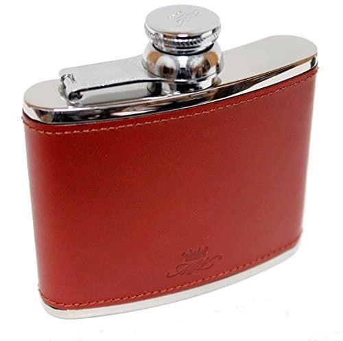 4oz Hip Flask Chestnut Leather