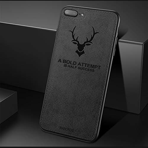 MANORDS Compatible iPhone 7 Plus/8 Plus Case, Soft Art Cloth & Soft TPU Edge Slim Protective Phone Case Cover (Deer)