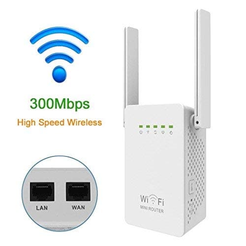 DHMXDC 300Mbps Mini Wireless n Repeater, Router/WiFi Range Extender/WiFi Booster/Wireless Access Points/Network Extender 2.4Ghz AP (WiFi Repeater)