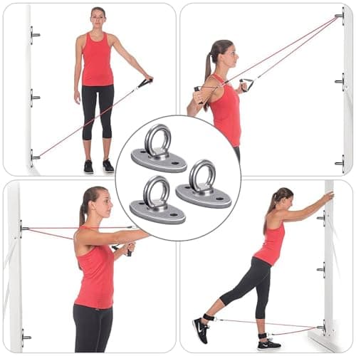 BeneLabel 3pcs Swing Hanger, Hammock Chair Ceiling Hook Mounting Bracket Hardware Set for Wood/Concrete Yoga Rope/Aerial Hoop/Punching Bag Suspension Kit, 2800lbs