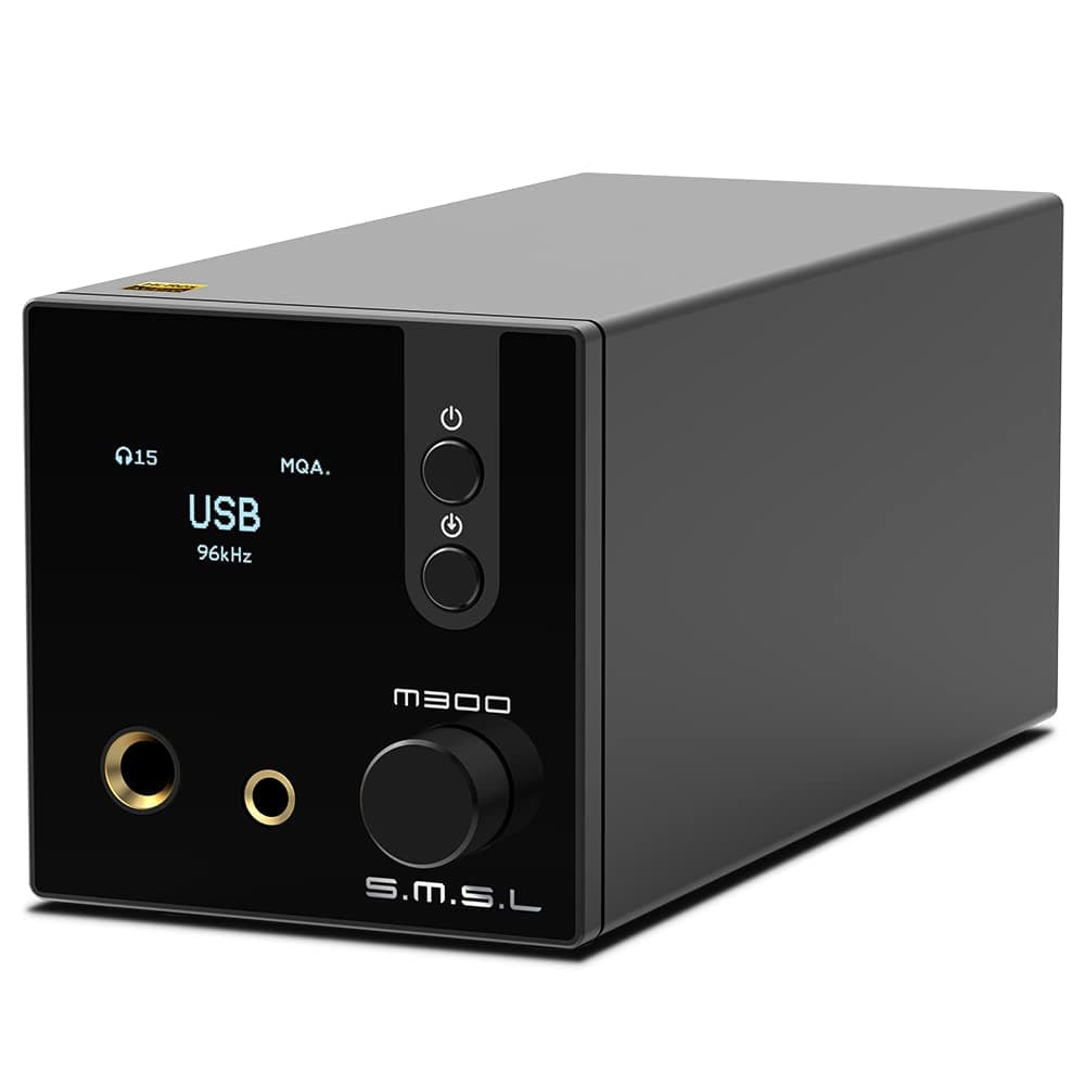 SMSL M300SE(Upgraded),Two CS43131 Chip MQA Audio Decoder,Ear Amplifier,Third Generation XMOS,PCM768kHz/32bit DSD256,DOP64,5 PCM Filters,True Balanced Output XLR,THD+N -117dB