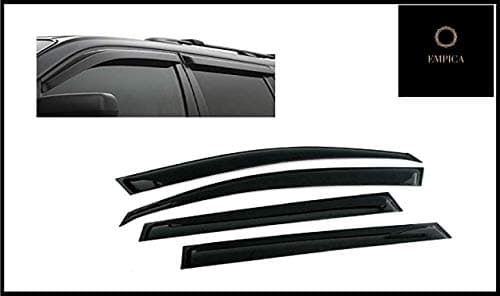 Plastic Car Window Door Visor Rain Guard Side Wind Deflector Compatible with Toyota Innova Type 2 (Set of 4)