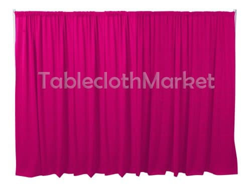 Polyester Backdrop 10 Ft Drape Background Pipe Display Curtain 120 x 60 fuchsia Hot Pink