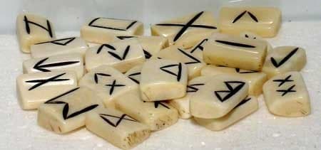 Bone Rune Stone Set