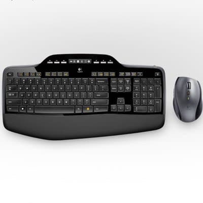 Logitech Wireless Desktop MK710 Keyboard & Pointing Device Kit - USB Wireless Keyboard - USB Wireless Mouse