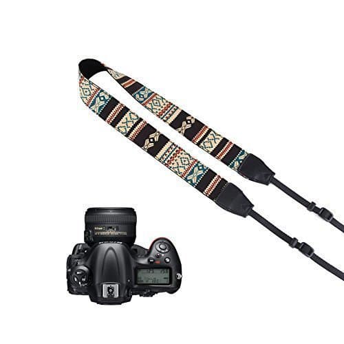 Pleter Nepal Strip Pattern Neck Shoulder Strap Camera Strap for DSLR, SLR, and Digital Camera, for Nikon, Canon, Samsung ETC 0734