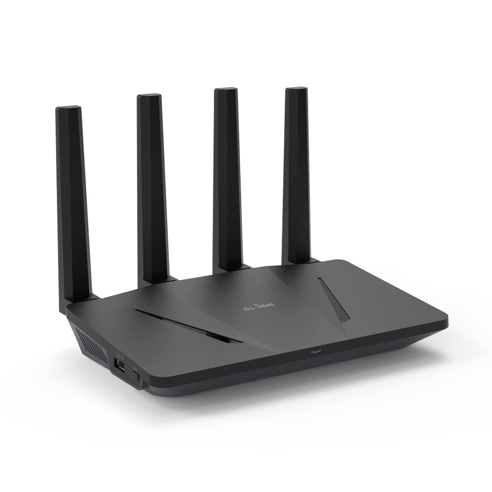 - GL-AX1800(Flint) WiFi 6 Router -Dual Band Gigabit Wireless Internet Router | 5 x 1G Ethernet Ports | Up to 120 Devices | OpenVpn&WireGuard