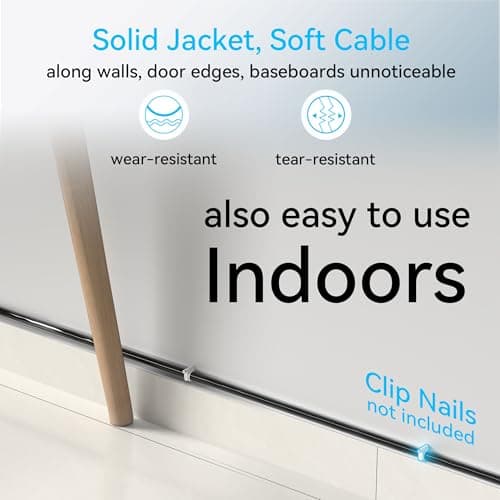 Cat6a Ethernet Cable Slim 100ft Outdoor&Indoor, 28AWG Pure Copper Cat6 Internet Cable for Waterproof & Direct Burial, Flexible Cat6 Ethernet Cable 10G 550MHZ, Cat 6 Network cable for Indoor Black