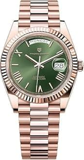 Pagani Design 1752 DD36 Watches for Men Automatic, Luxury Men's Calendar Watch, Sapphire Glass, Calibre ST16, Self-Winding Movement, Stainless Steel Watch, 100 Metres Water Resistant.