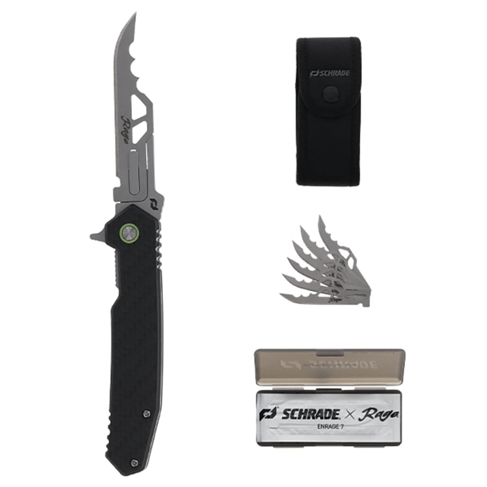 Enrage Phantom Replaceable Blade Knife with Carbon Fiber Handle, Pocket Clip, and Frame Lock for EDC, Everyday Carry, Hunting