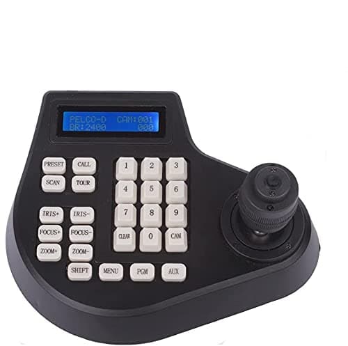 LCD Display 4D CCTV Joystick Keyboard Controller for PTZ Speed Dome Security Camera Control